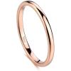 2mm rose gold plated