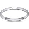 imageGreenpod 2mm Stainless Steel Ring for Women Faceted Edge Dome Polished Slim SilverGold PlatedRose Gold Plated Engagement Wedding Band Comfort Fit Size 412silver