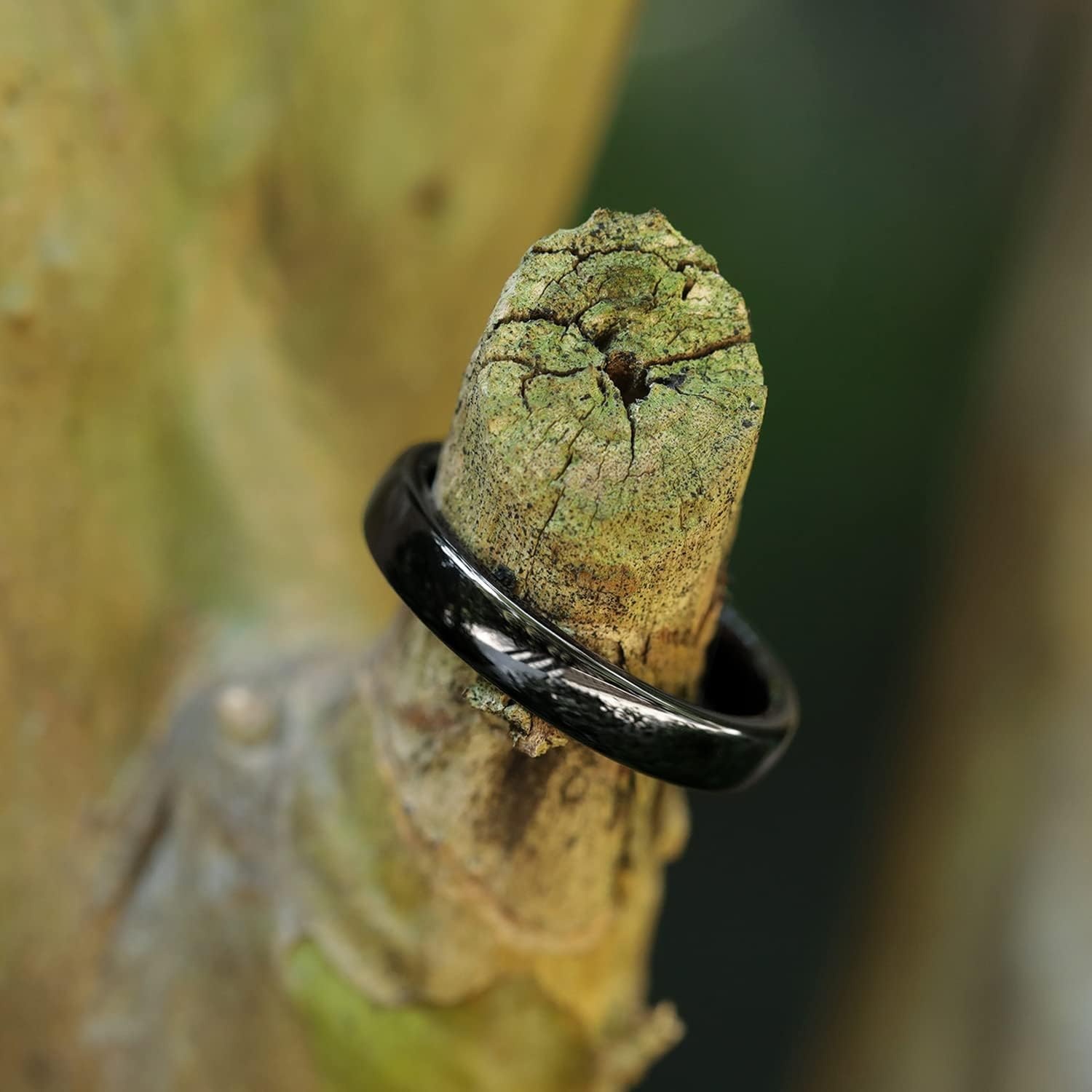 image:imageGreenpod Tungsten Wedding Bands Ring for Women Men Slim Engagement Rings4mm black
