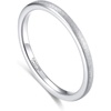 2mm silver sandblasted